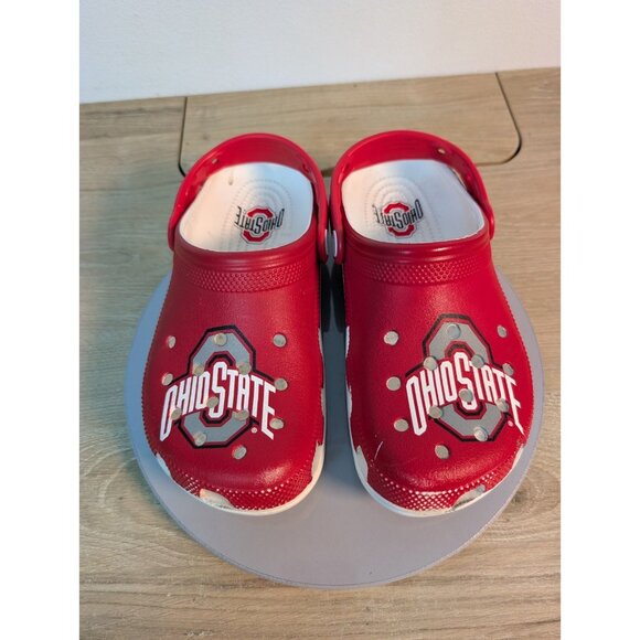 Crocs Ohio State Buckeyes Classic Clogs Red White Shoes Collegiate Size M4 /W6 - Picture 3 of 10